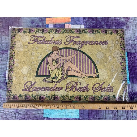 Rustic Farmhouse Fabulous Fragrances Lavender Bath Salts 10" x 16" Metal Sign - Picture 2 of 5